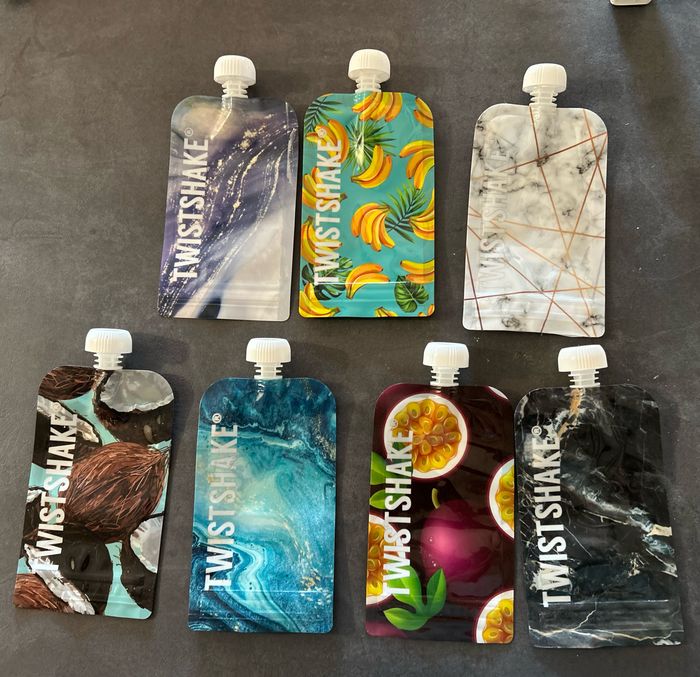 Lot de 7 gourdes Twistshake
