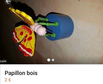 Jeu papillon en bois