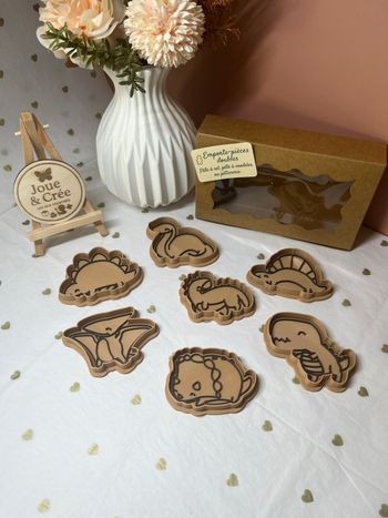 Box emporte-pièces dinosaures – Double découpe & embossage 