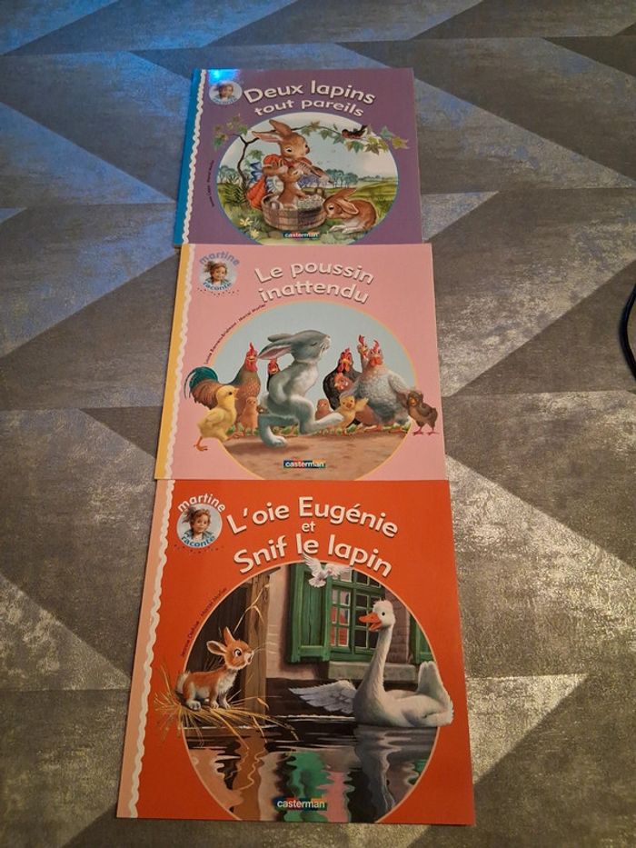 Lot de 3 livres martine raconte