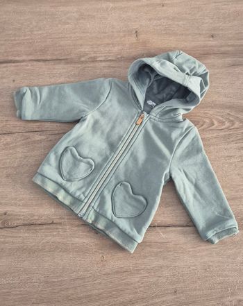 Veste zippée à capuche 12 mois