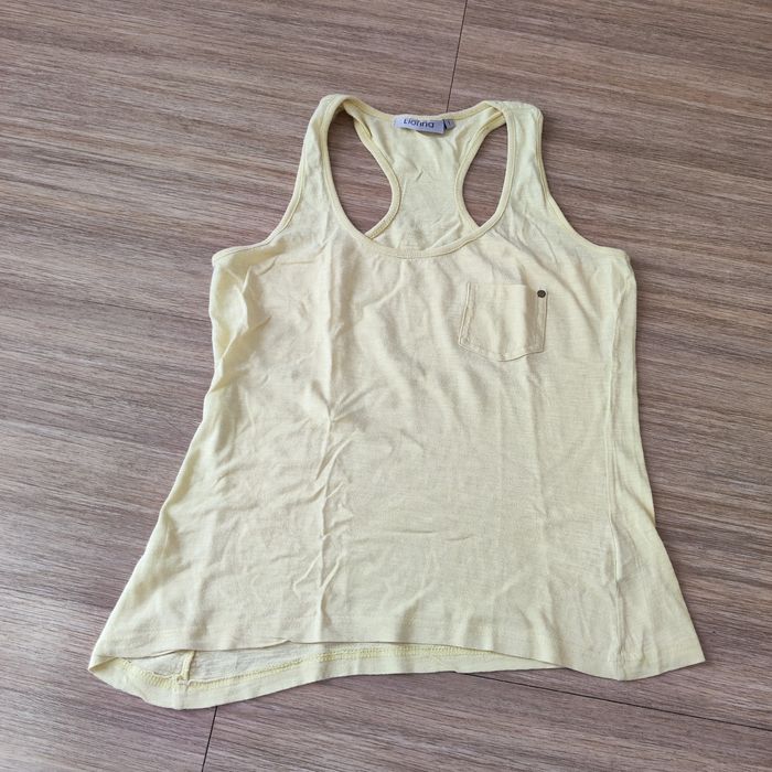 ☀️ Débardeur Jaune Pastel - Taille S (T1) - photo numéro 2