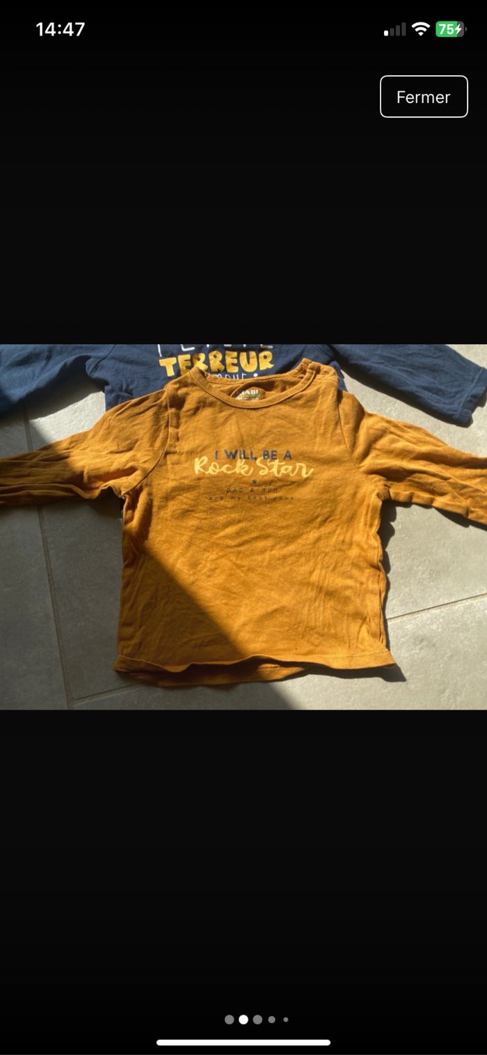 T-shirt manches longue 9 mois - photo numéro 2