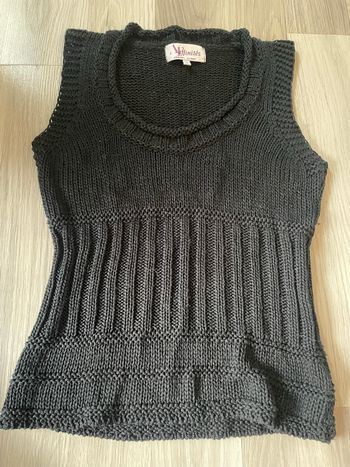 Pull sans manche femme 