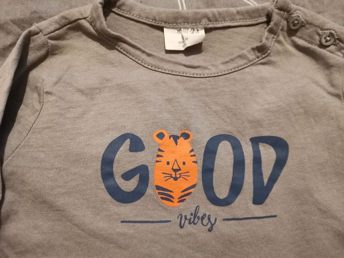 Tee-shirt manches longues 9 mois - photo numéro 2