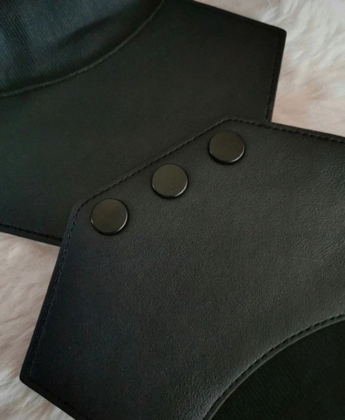 A41 ceinture gaine corset vintage rétro ajustable noire - photo numéro 2