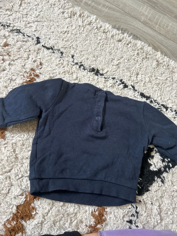 Sweat bébé bleu marine - photo numéro 3
