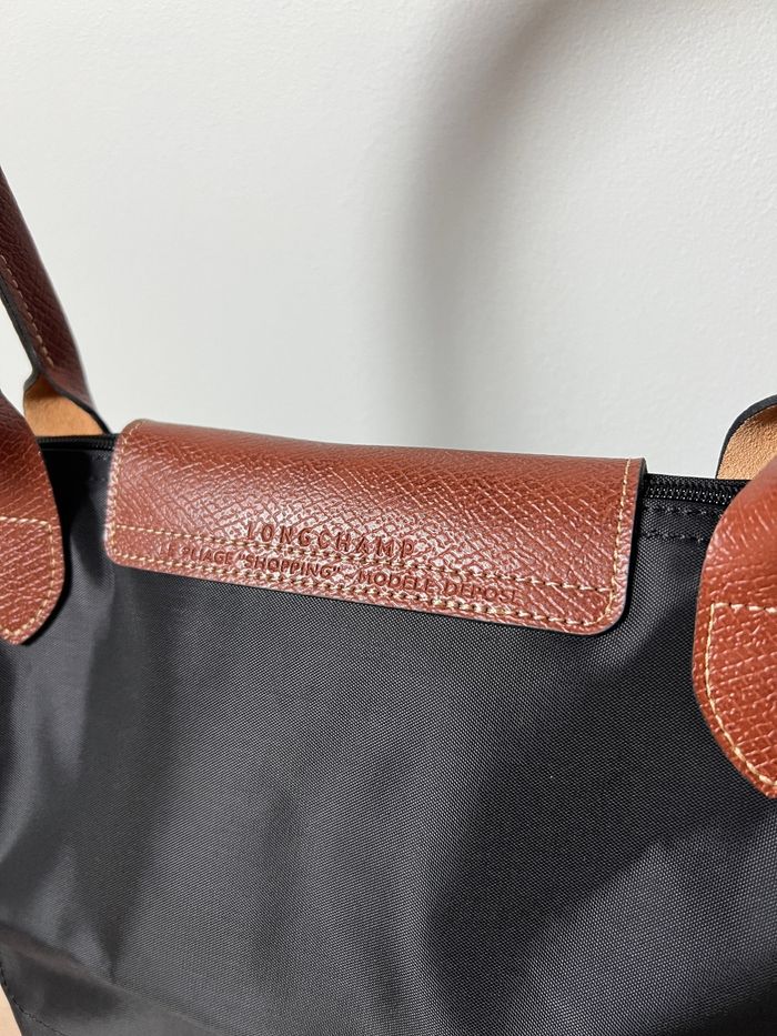 Longchamp Le Pliage – Taille L – Noir et Marron - photo numéro 4
