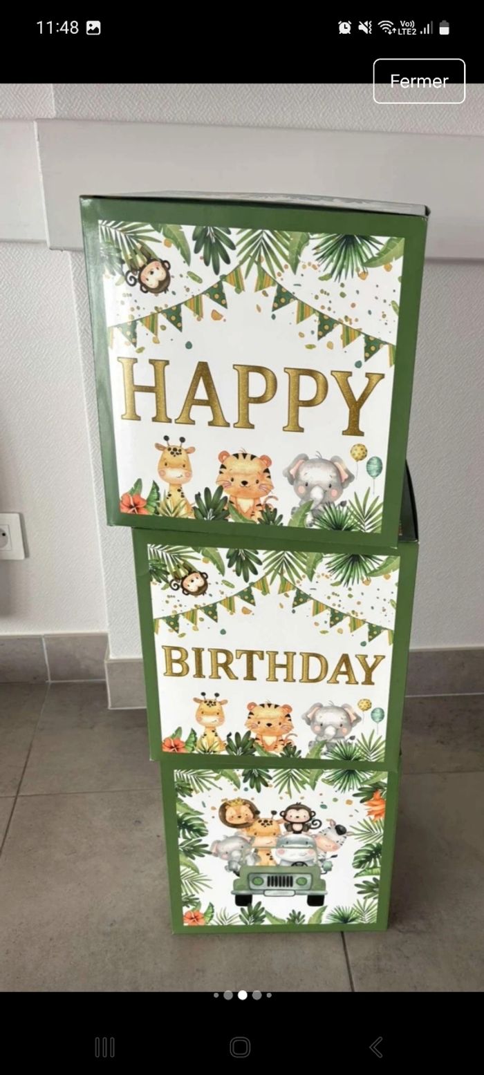 Lot décor savane enfant pour anniversaire ou bapteme - photo numéro 2