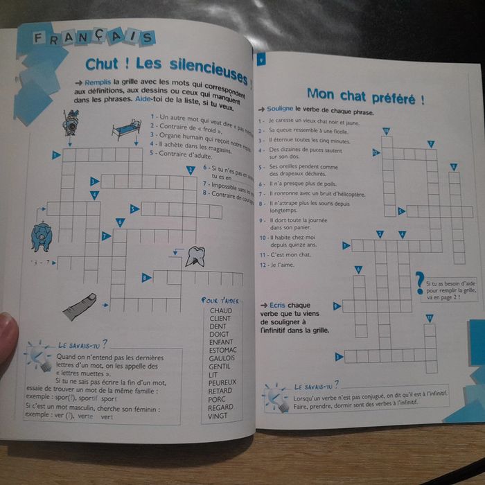 cahier Je révise par les mots croisés 7-8 ans - Retz - photo numéro 3