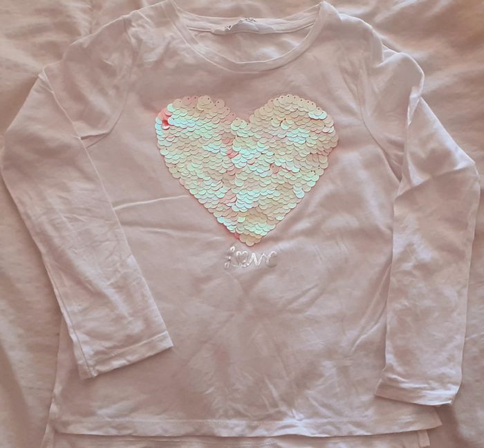 Haut manches longues à paillettes réversibles fille 4-6 ans / H&M - photo numéro 3