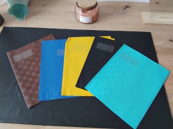 Lot de 5 protège cahier 17×22