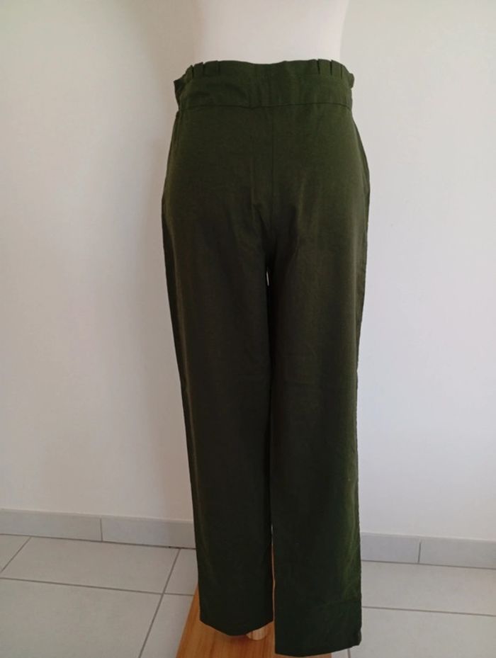 Darjeeling - Pantalon vert ceintré taille S | NEUF - photo numéro 2