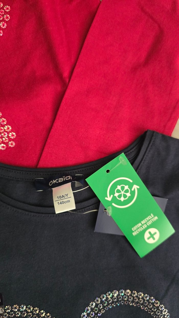 Neufs (non portés) 🏷🏷🩷😍🥰teeshirts ml 10 ans fille 🩷😍🤩 - photo numéro 2