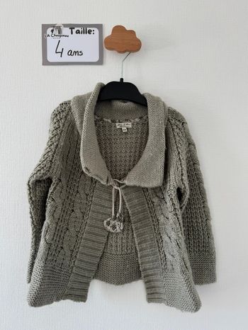 Gilet maille - taille 4 ans 🌸