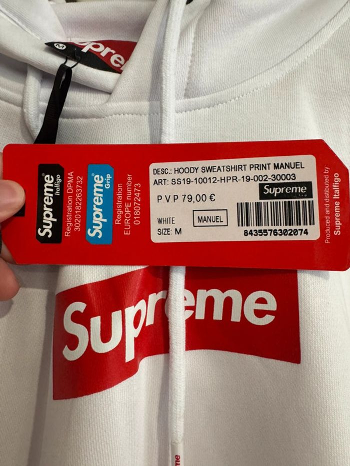 Pull / Sweat blanc Supreme Taille M - photo numéro 5