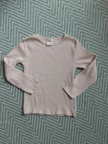 T-shirt sous-pull côtelé epais T. 6 ans