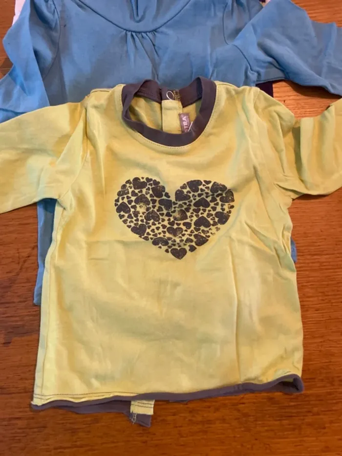 10 t-shirt manches longues fille 9 mois - photo numéro 7