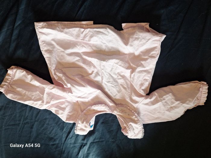 Chemisier rose claire uni 1an