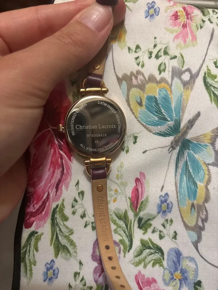 Montre Christian Lacroix violette - photo numéro 3
