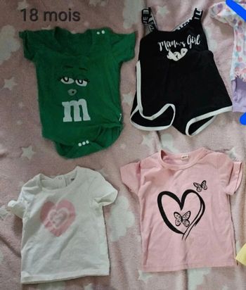 Lot de 4 vêtements été 18 mois