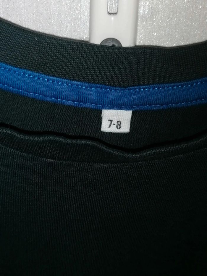 Tee-shirt coton noir 7.8ans - photo numéro 2