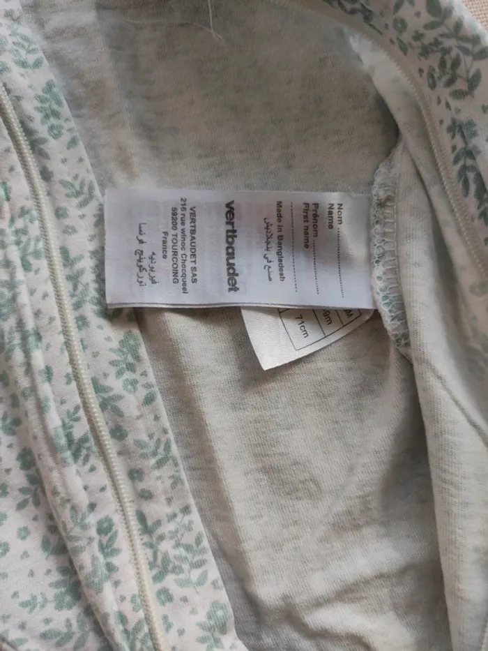 Lot body manches courtes et pyjama léger Vertbaudet 9 mois - photo numéro 4