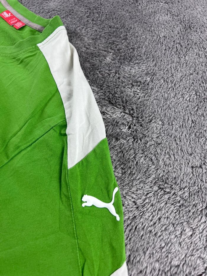 T-shirt vert clair Puma logo – Taille XXL - photo numéro 11