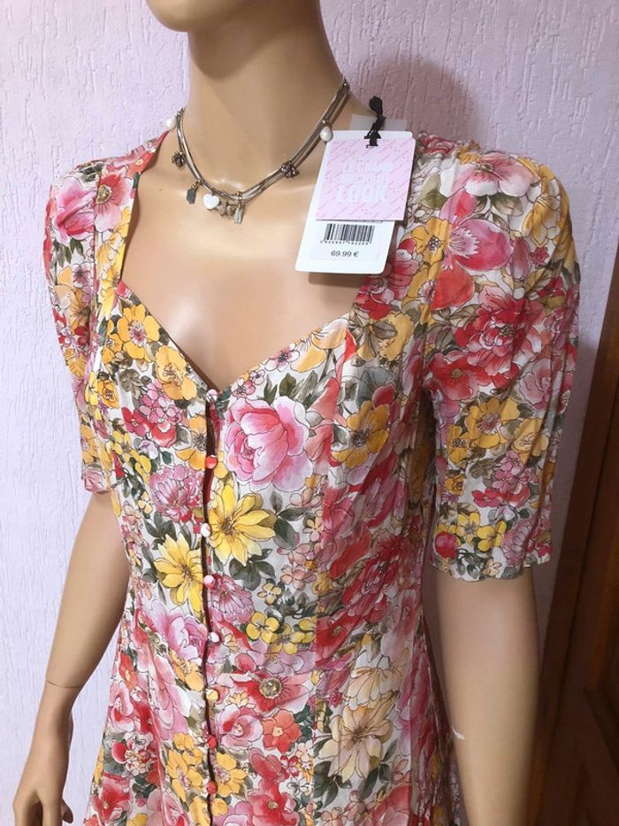 Robe fleurie naf naf - n e u v e - photo numéro 2