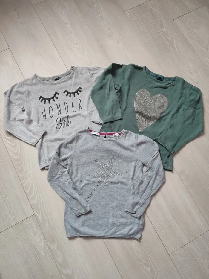 Lot de 3 pulls fins
