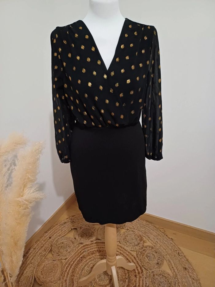 Robe noire chic cache-coeur New Collection taille S 36 - photo numéro 2