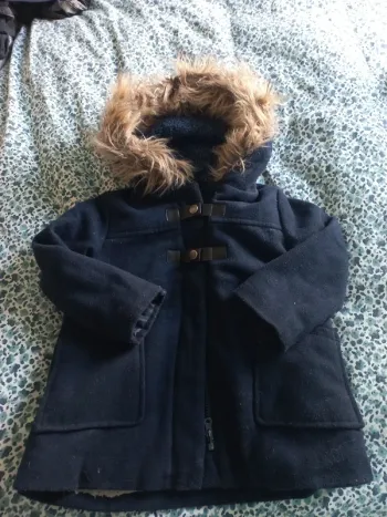 Manteau fille vertbaudet marine 4 ans