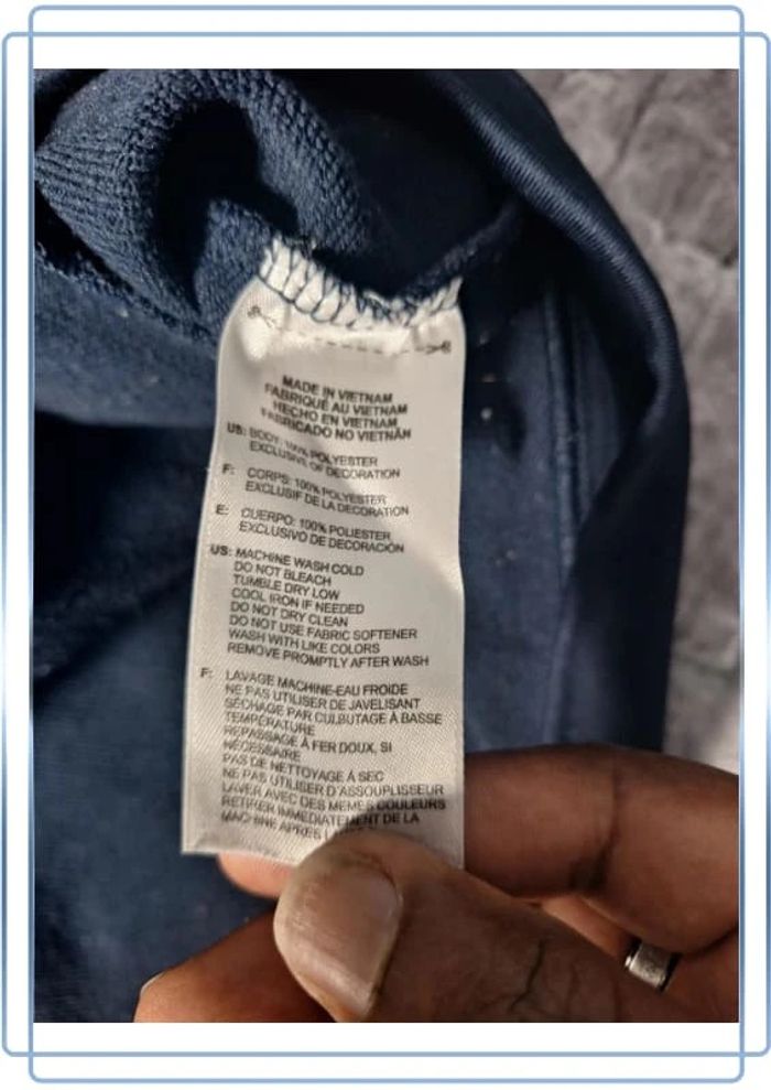 Veste légère Adidas vintage/ homme - taille L / bleu foncé - floqué (331) - photo numéro 9