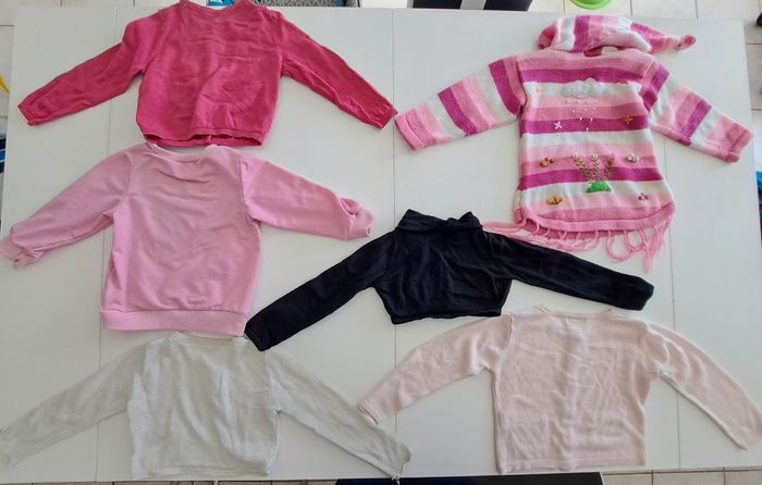 Lot de 6 gilets-pulls fille 3 ans BE - photo numéro 3