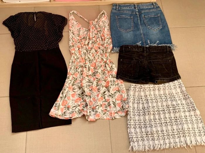 Lot robes/short/jupes taille 34/xs - photo numéro 2