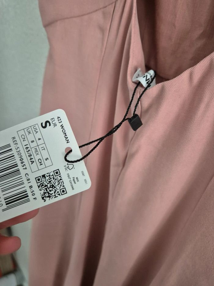 Robe mi-longue rose Mango - photo numéro 8