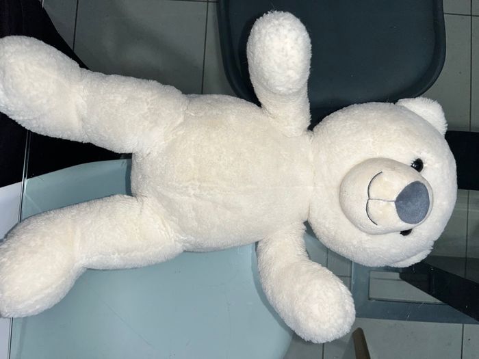 Peluche ours blanc