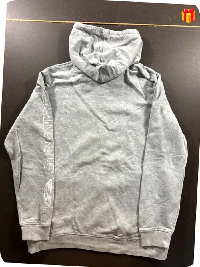 Veste Zip à capuche Adidas Gris taille M - photo numéro 6