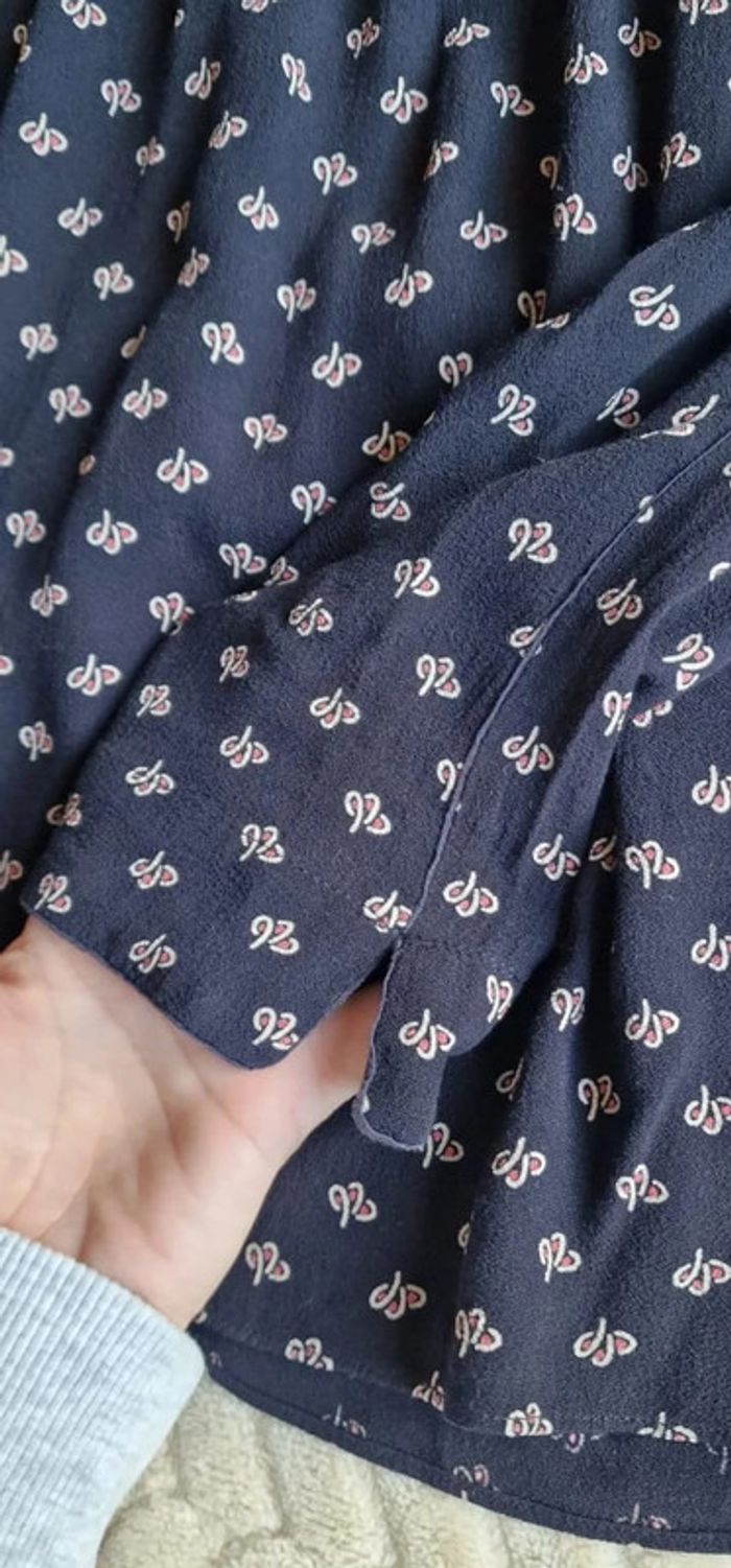 Blouse Ba&sh noire à motifs modèle Tewis taille 0 ou 34 - photo numéro 5