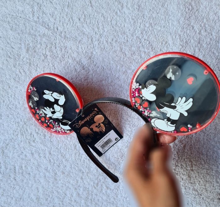 Serre-tête oreilles de Minnie et Mickey in love neuf - photo numéro 3