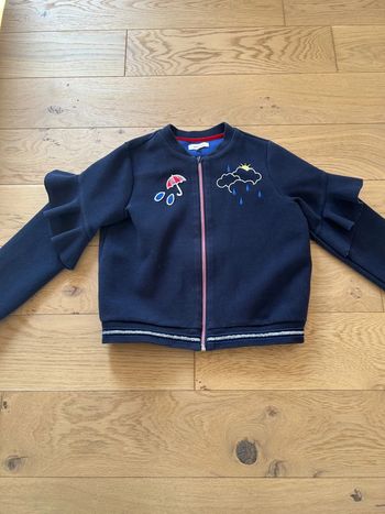 Veste catimini 10 ans broderie nuage et et parapluie