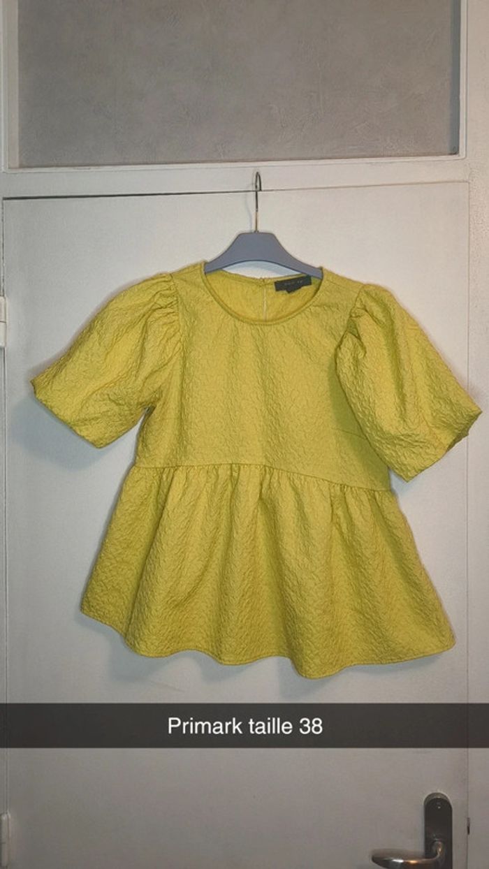 Blouse jaune taille 38