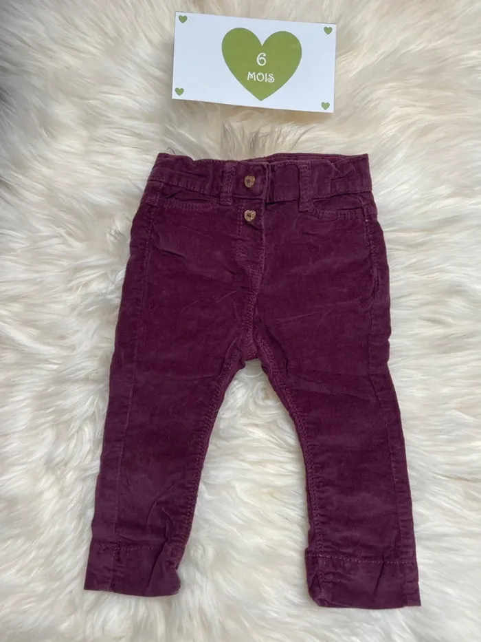 6 mois - Ensemble TAO prune - pull et pantalon - photo numéro 3