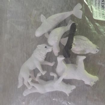 sachet figurines en plastique des animaux polaires