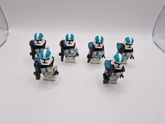 Figurines type lego 6 clones vert star wars - photo numéro 3