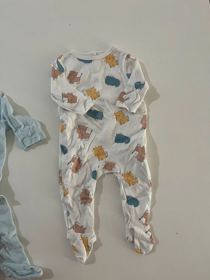 Lot pyjama jersey Lion - 3 mois - Tex baby - photo numéro 2