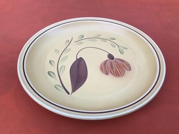 Années 1960  Plat de service  Ateliers du Revernay France (Digoin Saône-et-Loire)  Grès mat Décor f