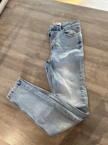 Jean slim taille haute