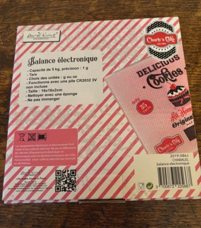 Balance de cuisine  Ard’Time 5kg « Charlys’Cake » - photo numéro 4