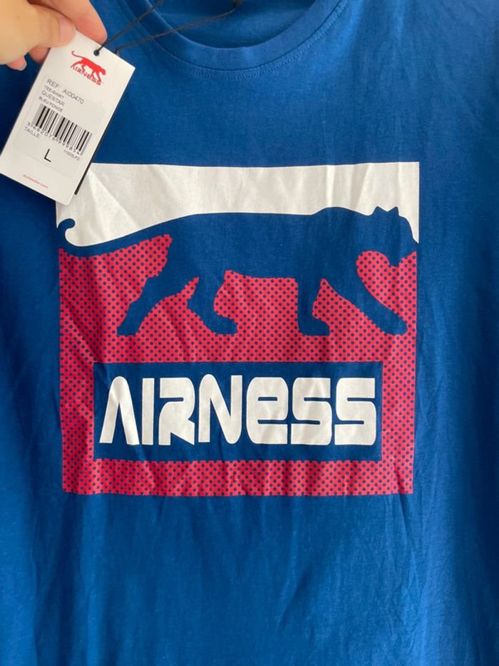 T-shirt bleu neuf Airness taille L - photo numéro 3